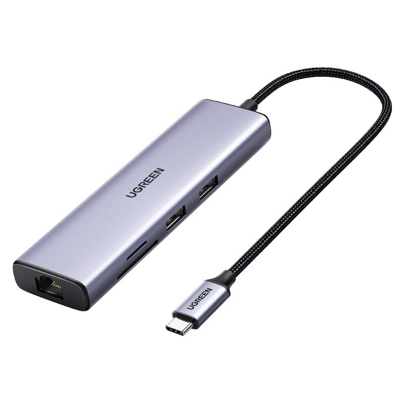 Ugreen 60515 dockingstation Ledningsført USB 3.2 Gen 1 (3.1 Gen 1) Type-C Grå