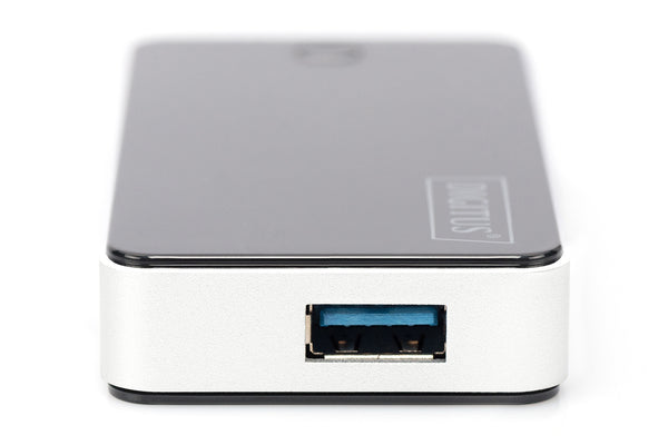 Digitus DA-70231 interface hub 5000 Mbit/s Sort, Sølv