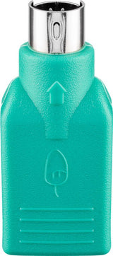 Goobay 68919 kabel kønsskifter USB Type-A PS/2 Grøn