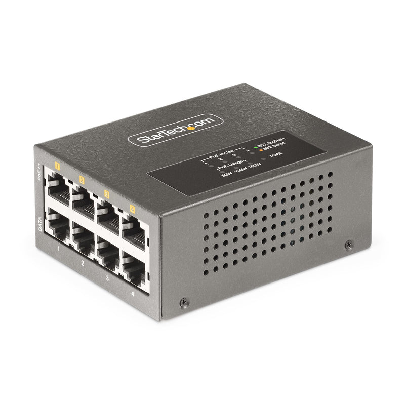 StarTech.com AS445C-POE-INJECTOR PoE adapter 2.5 Gigabit Ethernet, 5 Gigabit Ethernet, Hurtigt ethernet, Gigabit Ethernet