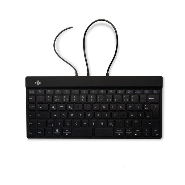 R-Go Tools Ergonomisch toetsenbord R-Go Split Break v2 met pauzesoftware, gesplitst toetsenbord, QWERTZ (DE), bedraad, zwart