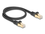 DeLOCK 80316 netværkskabel Sort 0,5 m Cat6a S/FTP (S-STP)