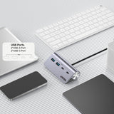 UNITEK H1337AGY01 interface hub USB 3.2 Gen 1 (3.1 Gen 1) Type-C 5000 Mbit/s Grå