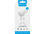 Sandberg USB-C AC Charger +USB-C>C 1M