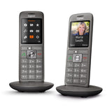 Gigaset CL660HX Duo Analog/DECT-telefon Nummervisning Anthracit