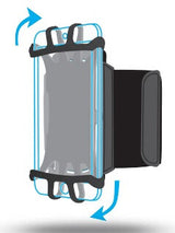 Mobilis ARM BAND 4-6IN . mobiltelefon etui 15,2 cm (6") Armbåndetui Sort