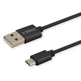 Savio CL-129 USB-kabel USB 2.0 2 m USB A USB C Sort