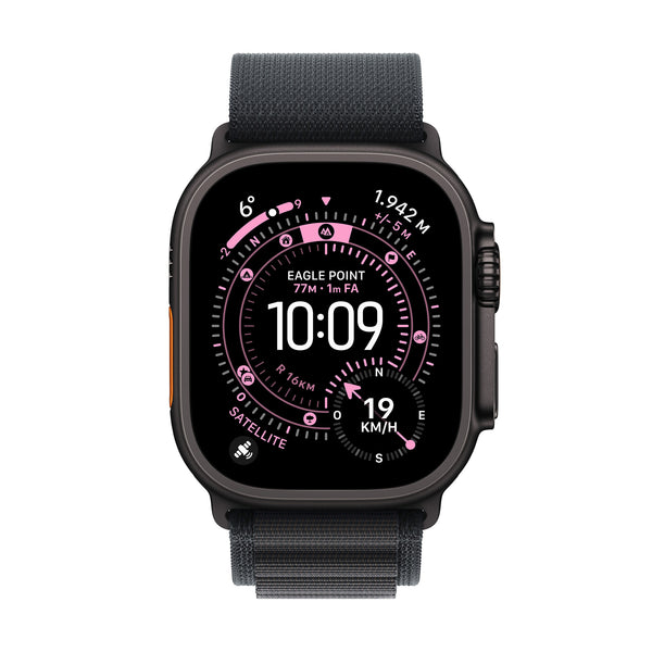 Apple Watch Ultra 3 OLED 49 mm Digital 422 x 514 pixel Berøringsskærm 5G Sort Wi-Fi GPS (satellit)