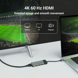 Green Cell HUBGC01 interface hub USB Type-C 5000 Mbit/s Sølv