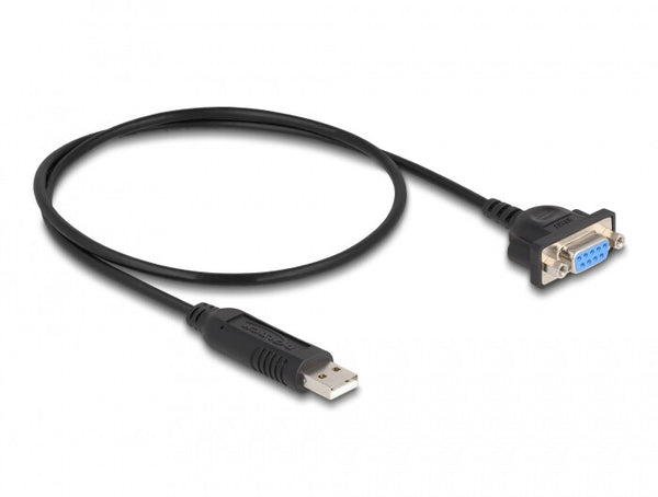 DeLOCK 66453 serielkabel Sort 0,5 m USB Type-A RS-232