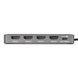StarTech.com QUAD-USB-HDMI-ADAPT dockingstation Ledningsført USB 3.2 Gen 1 (3.1 Gen 1) Type-C Grå