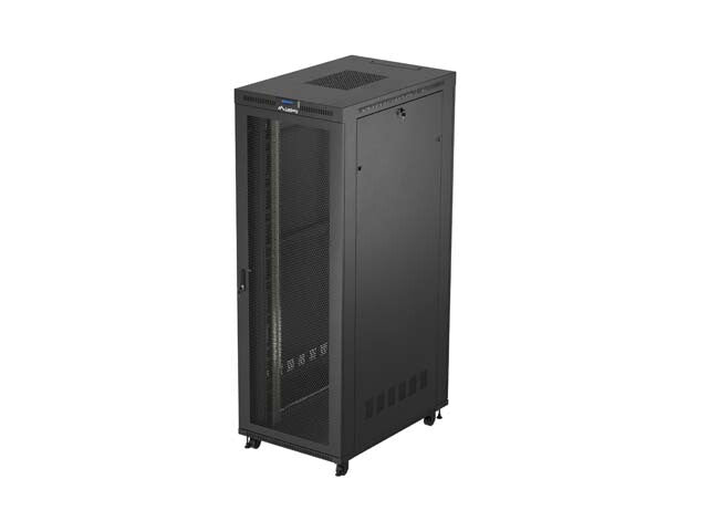 Lanberg FF01-8247-23BL stativ 47U Fritstående reol Sort