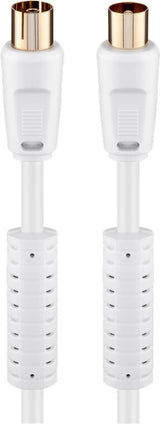 Goobay 27718 koaxial kabel RG 59 10 m Koaksial Hvid