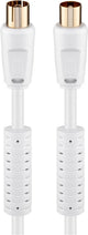 Goobay 67277 koaxial kabel 2,5 m Koaksial Hvid