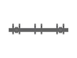 Multibrackets 0285 skærmbeslag til skiltning 127 cm (50") Sort