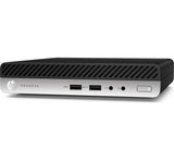 T1A HP ProDesk 400 G4 Refurbished Intel® Core™ i5 i5-8400T 8 GB DDR4-SDRAM 256 GB SSD Windows 11 Pro Mini PC Sort, Sølv
