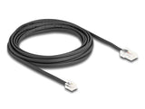 DeLOCK 88038 telefonkabel 5 m Sort