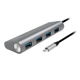 2Direct UA0309 interface hub USB 3.2 Gen 1 (3.1 Gen 1) Type-A + Type-C 5000 Mbit/s Grå