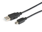 Prokord USB-0048 USB-kabel USB 2.0 5 m USB A Mini-USB B Sort