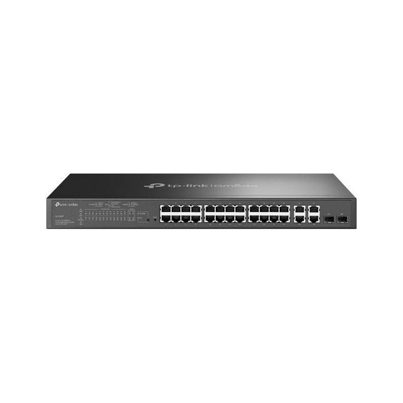 TP-Link Omada SL2428P Administreret Fast Ethernet (10/100) Strøm over Ethernet (PoE) 1U Sort