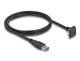 DeLOCK 81030 USB-kabel USB 3.2 Gen 1 (3.1 Gen 1) 1 m USB A Micro-USB B 5 Gbit/sek. Sort