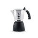 Bialetti Brikka Moka gryde 0,1 L Sort, Rustfrit stål
