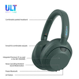 Sony WHULT900NH Headset Kabel & trådløs Opkald/musik Bluetooth Grøn