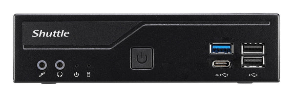 Shuttle XPС slim DH610V2 PC barebone 1,35 L størrelse PC Sort Intel H610 LGA 1700