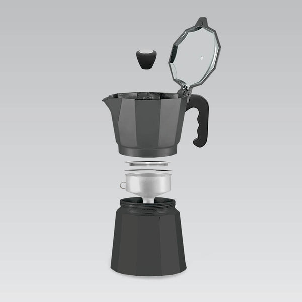 Maestro MR-1666-3-BLACK manuel kaffemaskine Espressomaskinesæt Sort