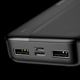 DUDAO powerbank 20000mAh 2xUSB-A 10W black K4S+ Sort