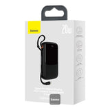 Baseus PPQD060001 powerbank 10000 mAh Sort