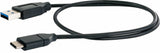 Schwaiger LK 050 C USB-kabel USB 3.2 Gen 2 (3.1 Gen 2) 0,5 m USB A USB C 5 Gbit/sek. Sort