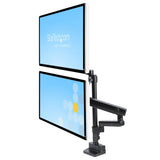 StarTech.com ARMDUALPIVOT skærmbeslag og -stativer 81,3 cm (32") Skrivebord Sort