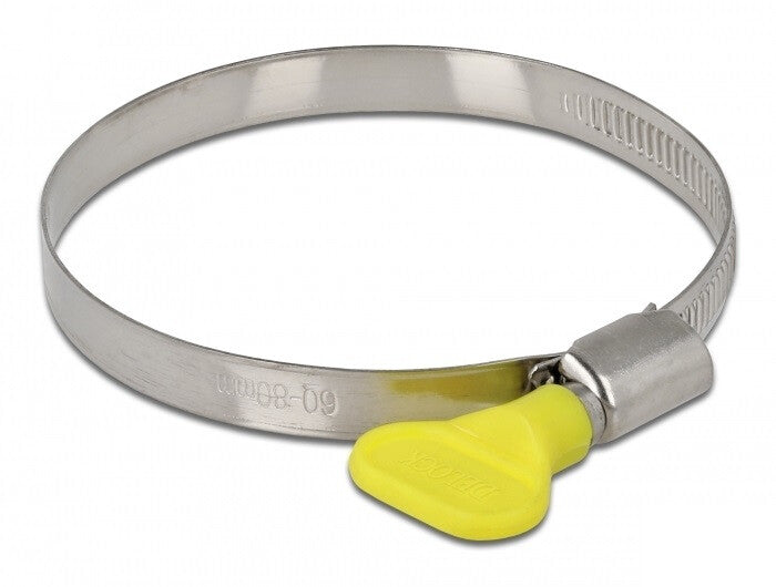 DeLOCK 19454 slangeklemme Gul, Metallic Skrue (Worm Gear) klemme