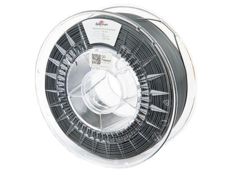 Spectrum Filaments PLA Premium Polymælkesyre (PLA) Mørkegrå 1 kg