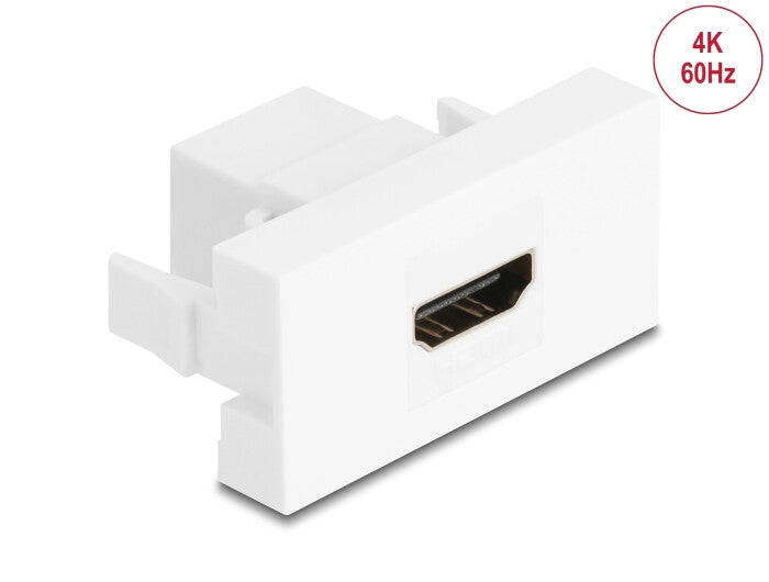 DeLOCK 90850 stikkontakt 2 x HDMI Hvid