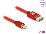 DeLOCK 81095 DisplayPort kabel 2 m Mini DisplayPort Rød