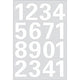 HERMA Numbers 25mm 0-9 weatherproof film white 1 sheet selvklæbende bogstav og tal