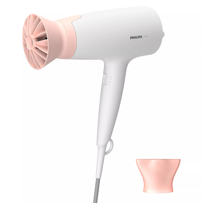 Philips 3000 series BHD300/00 hårtørrer 1600 W Lyserød, Hvid