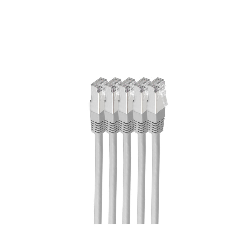 shiverpeaks BS75711-H0.5-SET5 netværkskabel Grå 0,5 m Cat6 S/FTP (S-STP) Rund