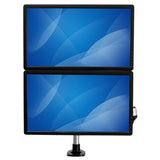 StarTech.com ARMDUAL30 skærmbeslag og -stativer 76,2 cm (30") Skrivebord Sort, Sølv