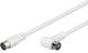 Goobay 67348 koaxial kabel 2,5 m F plug Hvid