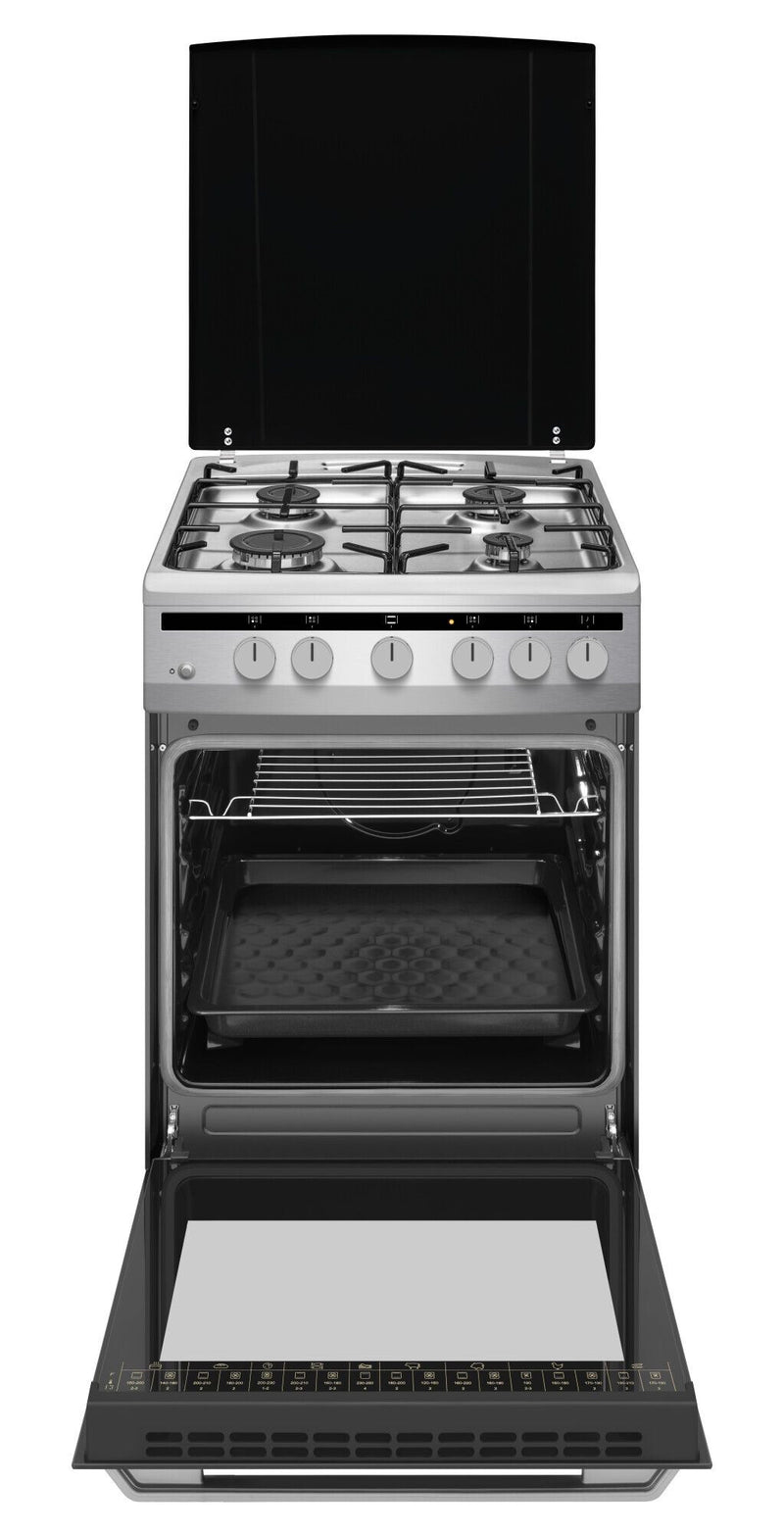 Amica 57GGH5.43HZpMsN(Xx) Fritstående komfur Gas Gaskomfur Rustfrit stål