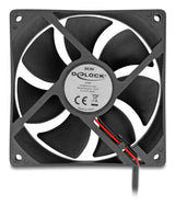 DeLOCK 67291 Computerkølesystem Computerkabinet Ventilator 9,2 cm Sort 1 stk