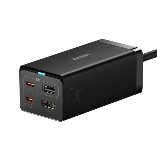 Baseus CCGP110201 strømadapter og vekselret Indendørs 100 W Sort