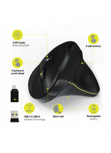 Port Designs 900706-BT mus Kontor Højre hånd RF trådløs + Bluetooth Optisk 1600 dpi