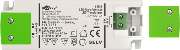 Goobay 65584 strømtransformer Hvid, Grøn 0,35 A