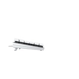 CHERRY KC 200 MX tastatur Universel USB QWERTZ Tysk Sølv, Hvid