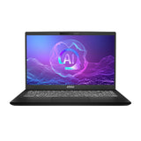 MSI Modern 15 H AI C2HMG-288FRNN Intel Core Ultra 5 225H Laptop 39,6 cm (15.6") Fuld HD 16 GB DDR5-SDRAM 512 GB SSD Wi-Fi 6E (802.11ax) Windows 11 Pro Sort AZERTY Fransk