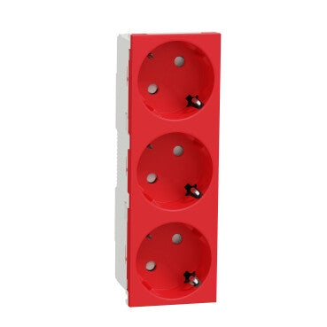 Schneider Electric NU307603 stikkontakt Rød